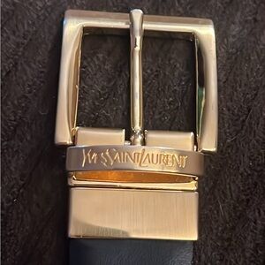 YSL Yves Saint Laurent Vintage Mens Reversible Belt Size 42